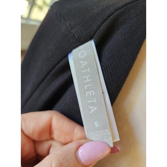 Athleta Long Black Cardigan Sweater‎ Size Small - Picture 9 of 11